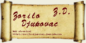 Zorilo Đupovac vizit kartica
